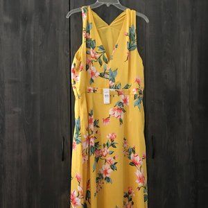 LOFT MAXI FLORAL DRESS Size 12 NWT